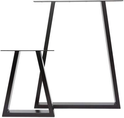 Adjustable Modern DIY Polished Rushed Square Pipe Metal Table Legs