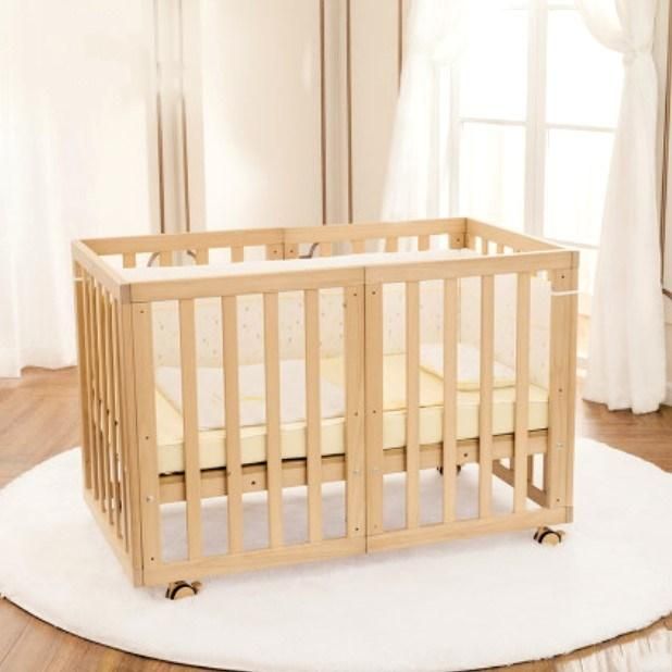 Multifunctional Wooden Baby Crib Wholesale Cot Solid Sofa Bed