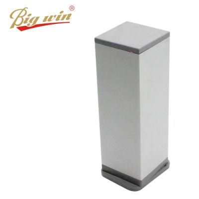 Square Aluminum Adjustable Height Metal Table Legs for Furniture