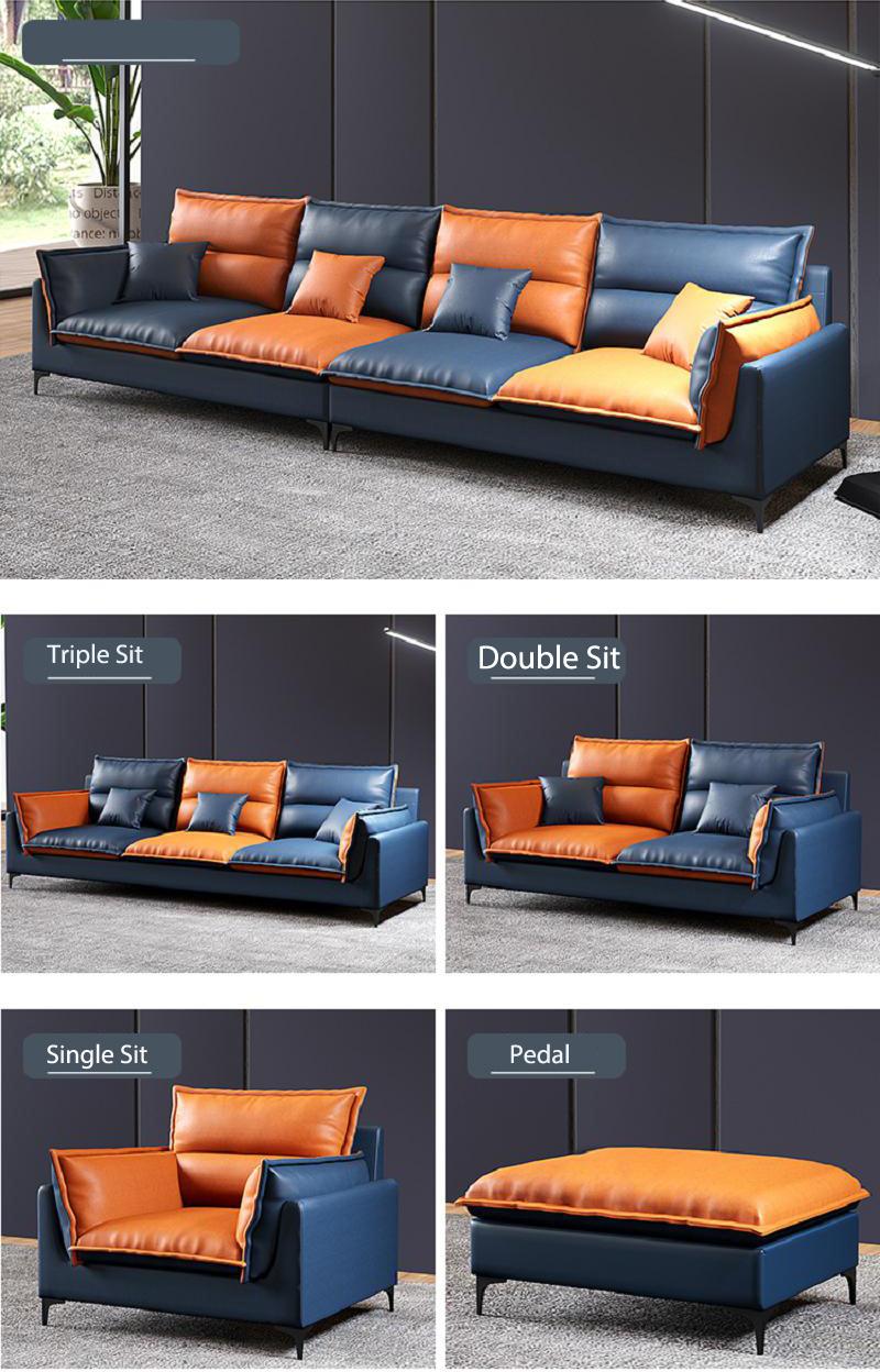 Customized Newest Style Home Furniture 1 2 3 Seater Sofa Set