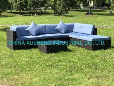 7PCS Kd Modern Leisure Wicker Rattan Patio Outdoor Garden Furniture Sofa