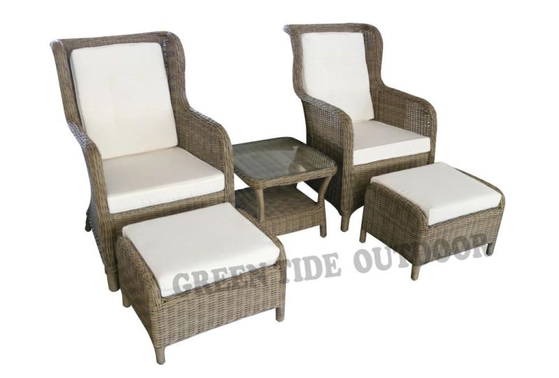 Outdoor Garden Furniture Conversation Bistro Sofa Set with Coffee Table