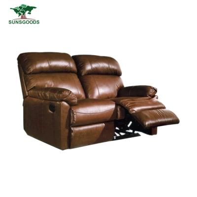 Top Quality Furniture Villa Living Room Genuine Leather Sofa, Recliner Sofa