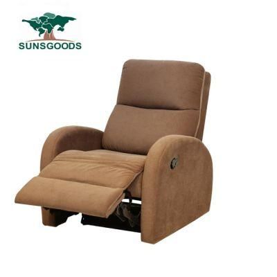 Wholesale Price Cheap Velvet Brown Recliner Lazy Couch Home Theater Furniture Living Room Sofa