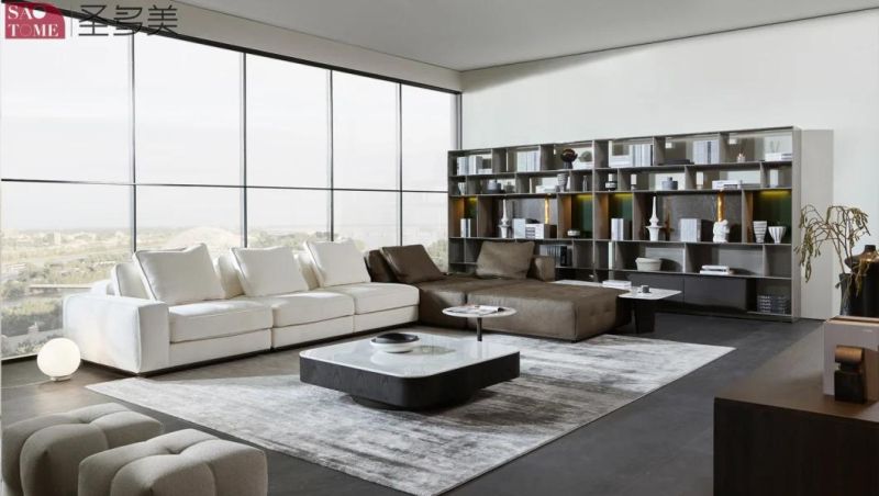Leaterh or Fabric Sectional Sofa for Living Room Set