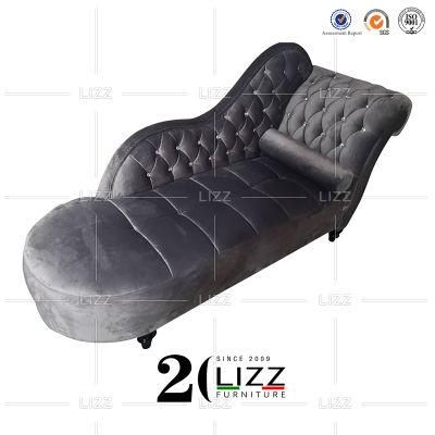 European Newest Design PU Leather Tufted Smart Sofa Bed Classic Living Room Chaise Furniture
