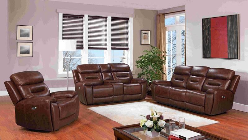 Power Genuine Leather Recliner Sofa for Living Room Furniture