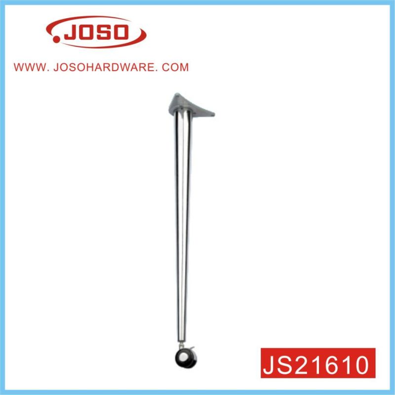 Chrome Plated Metal Table Leg with Caster for Office