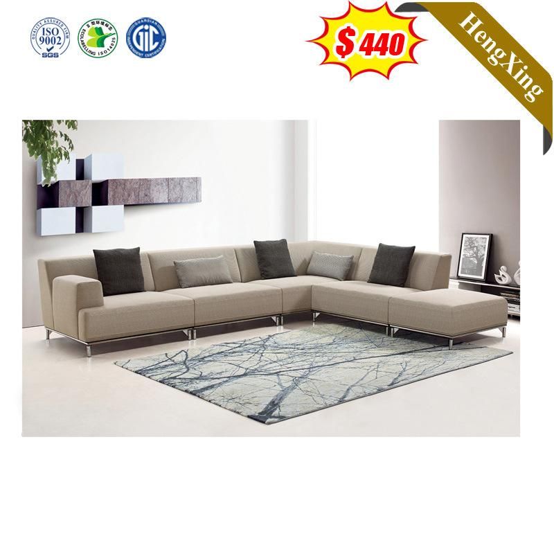 Hot Sale Modern Solid Wood Home Hotel Apartment Furniture Recliner Corner Sofa Fabric Living Room Sofa 