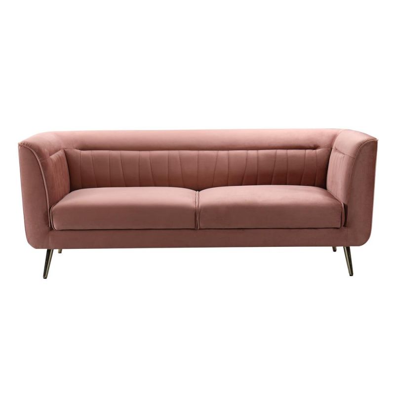 Nova Luxury Fabric Quilted Velvet 3-Seater Sofa for Living Room Home Furniture