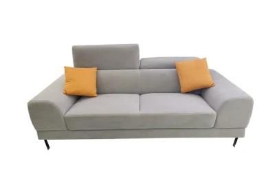 Contemporary Modern Slope Arm Couch Affordable Luxury Home Seating Leisure Fabric Sofa for Living Room Furniture Set