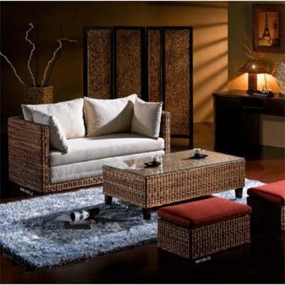 Modern Rattan Wicker Floding Sofa Set Sectionals Sleeper Double Seat Sofa Bed Living Room Furniture Multi-Function Divan