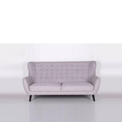 Dining Room Nordic Sofa Chair Set with Grey Fabric Cover in Modern Furniture Design
