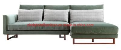 Modern Living Room Big L Shape Corner Sofa with Fabric Leather