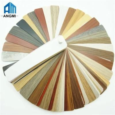 Furniture Accessories Solid Wood Grain Color High Glossy PVC Edge Banding Tape for Cabinet