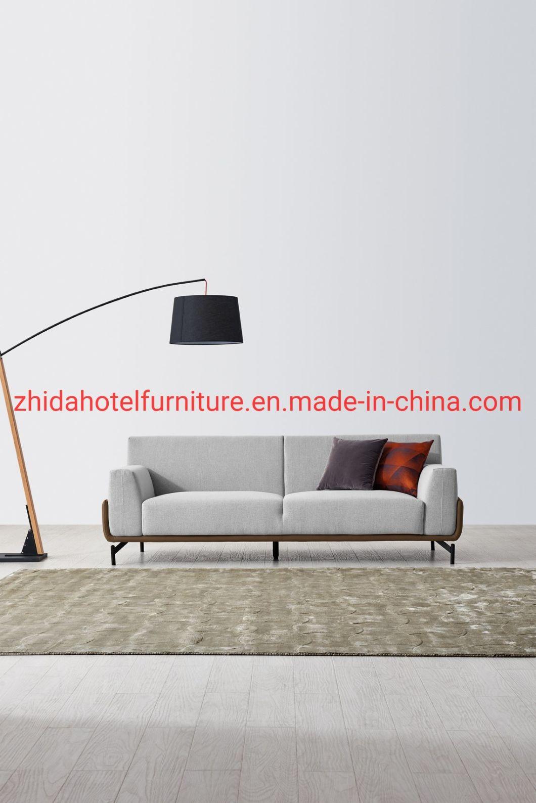 Modern Home Hotel Lesuire Corner Single Fabric Living Room Sofa