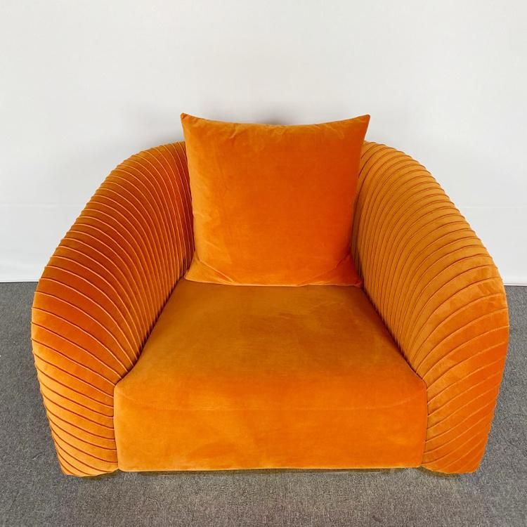 Home Furniture Living Room Fabric Single Seater Sofa Hotel Lobby Restuarant Sofa