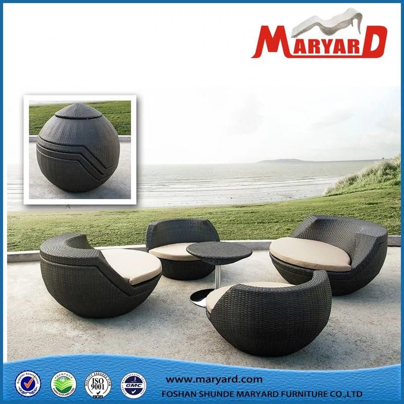 Outdoor Rattan Furniture Wicker Egg Garden Terrace Pool Hotel Sofa