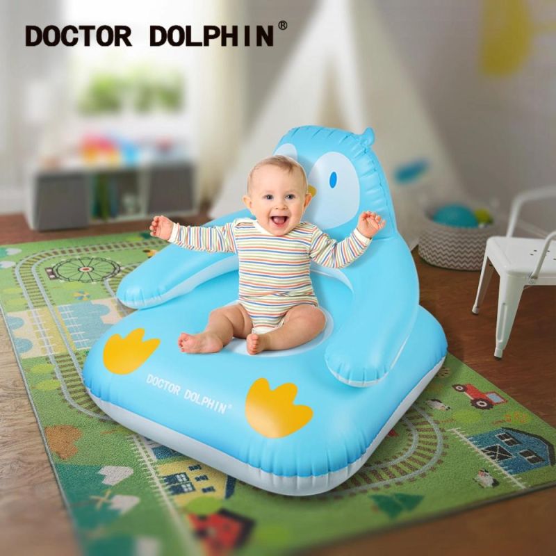 Inflatable Toys for Indoor Inflatable Baby Sofa Penguin Baby Lounge Chair