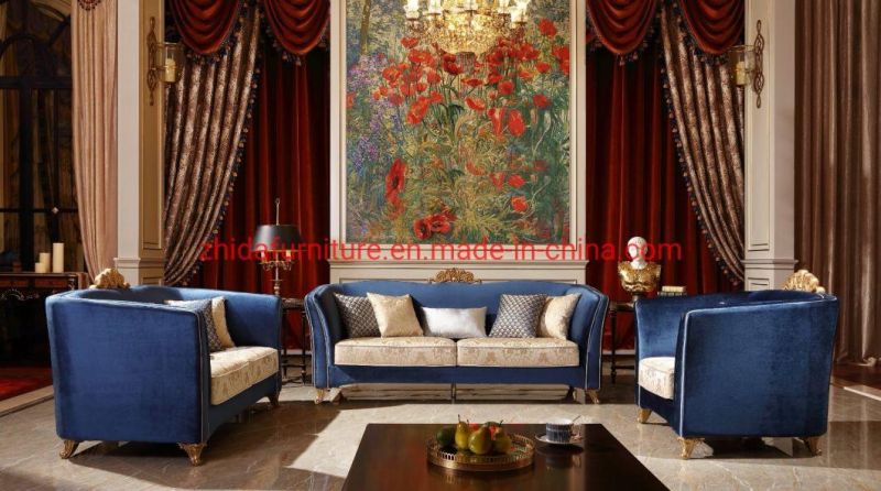 Home Furniture New Classical Style Fabric Sofa 1+2+3