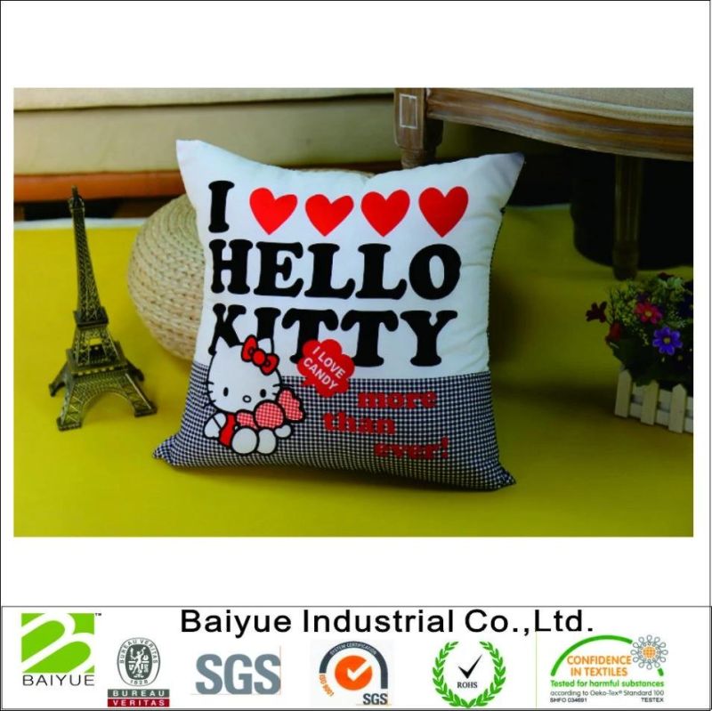 Custom Design Digital Printed Square Linen Sofa Throw Pillow