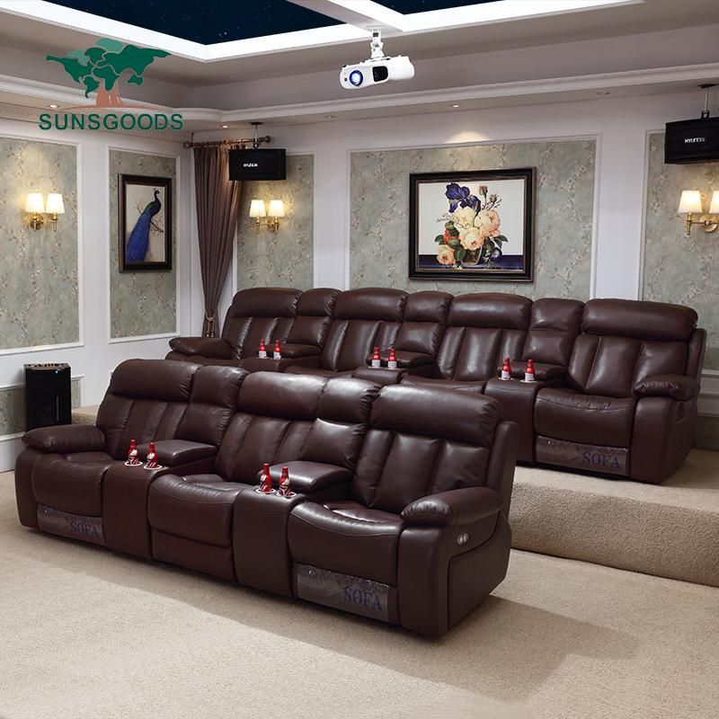 China Factory Theater Seating, Theater Seating Home, Sofa Set for Living Room Home Furniture