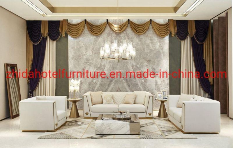 Villa Living Room Furniture 3 Seat Luxury Sofa