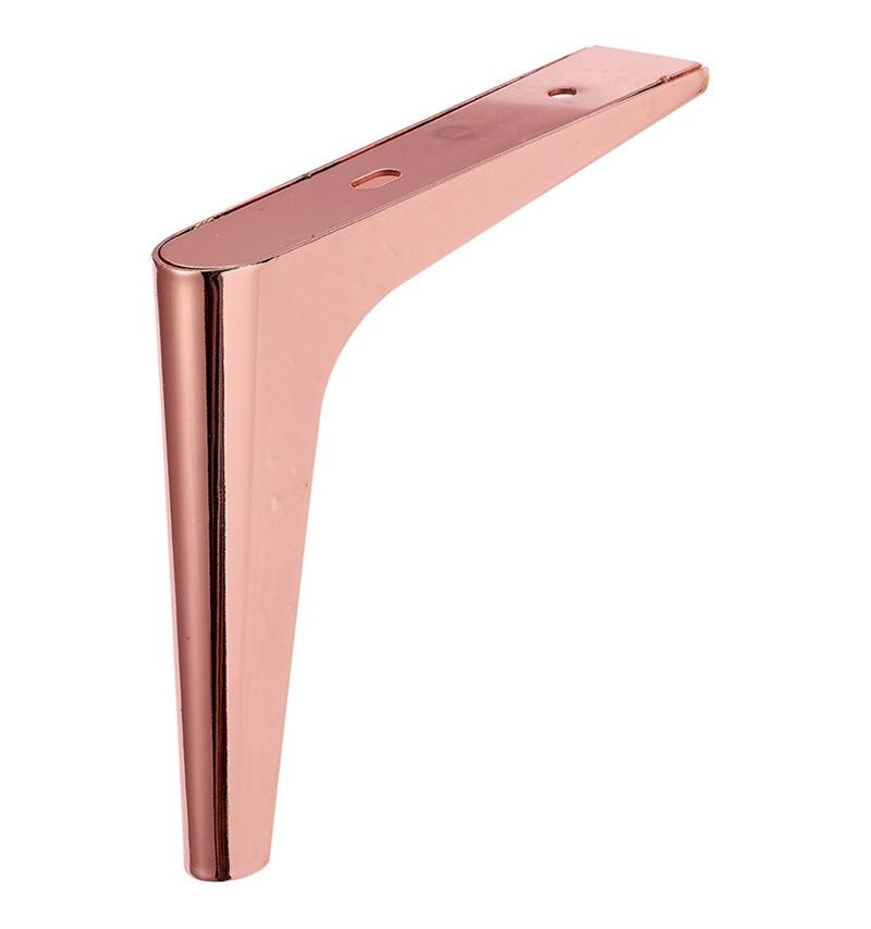 Rose Gold Finish Metal Legs Chair Ottoman Table Furniture Legs