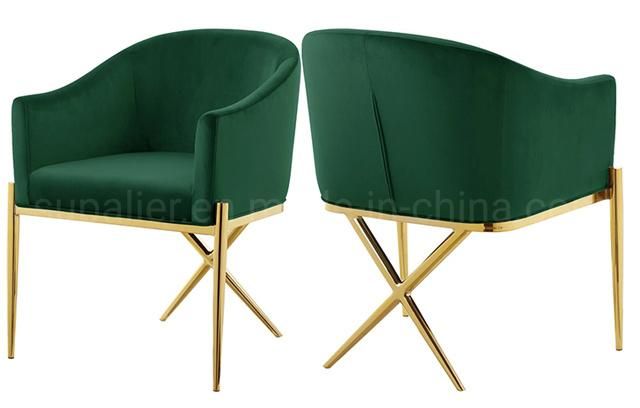 Hot Selling Luxury Hotel Furniture Green Velvet Sofa Chair