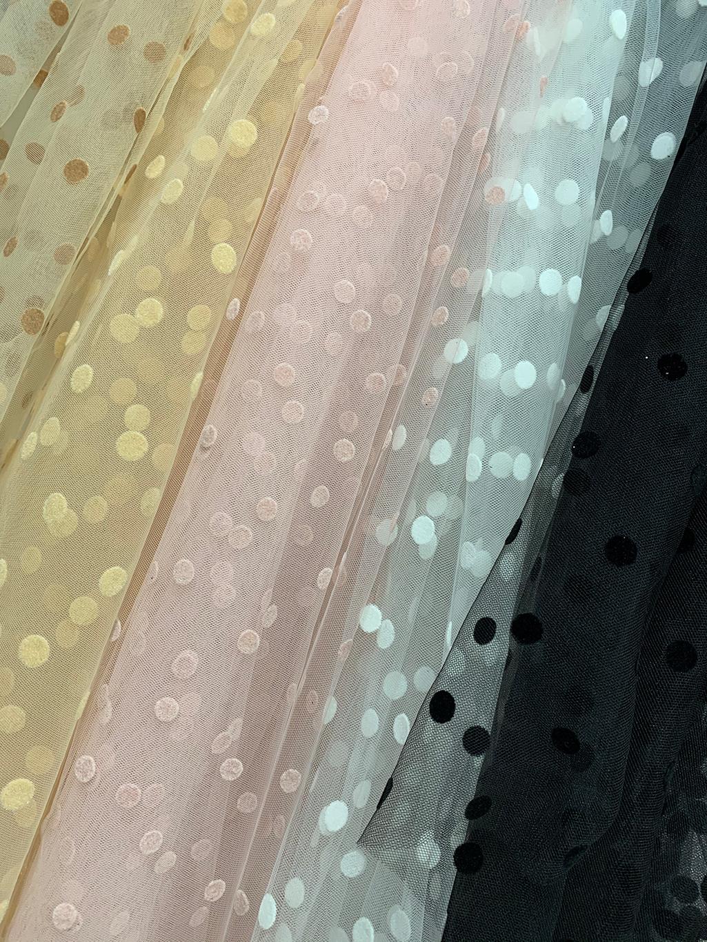Polyester Flocking Warp Knitting DOT Sofa Interlining Material Cloth Fabric Sofa Upholstery Fabric