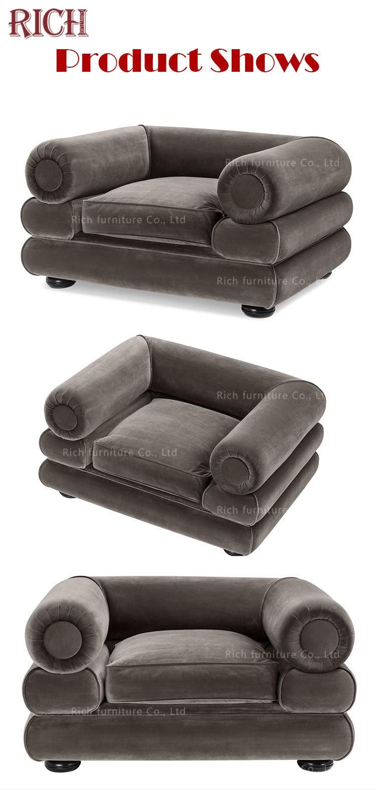 Tuxedo Lounge Settee Italian Modern Luxury 3 Seater Velvet Sofa Living Room Velvet Couch Furniture Luxury Velvet Fabric Sofa