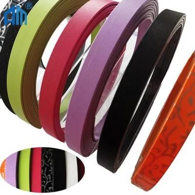 Factory Supply Wooden Grain Solid Color PVC Edge Banding Strips