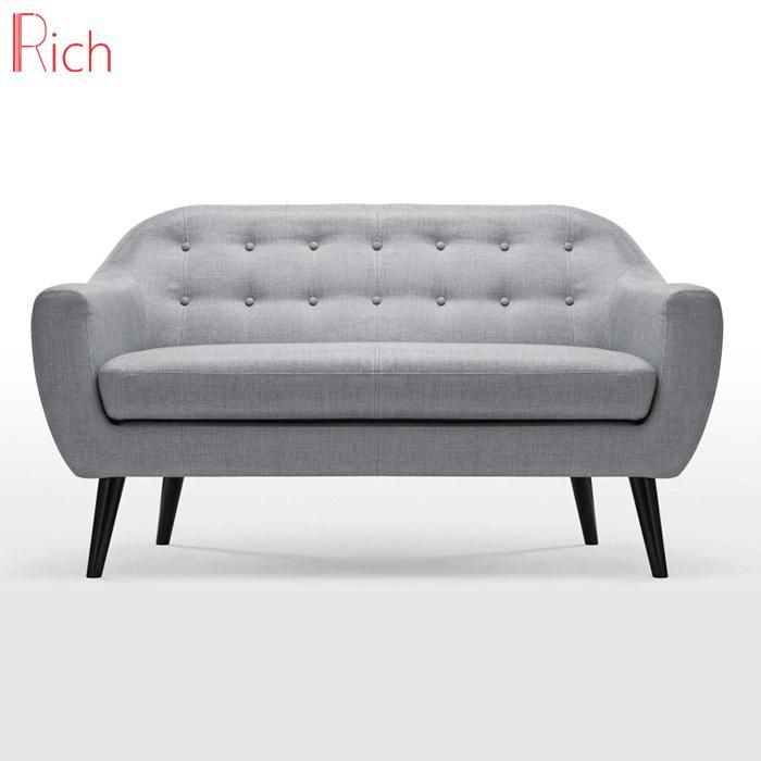 New Modern Living Room Furniture Hotel Bedroom Fabric Sofa (2seater)