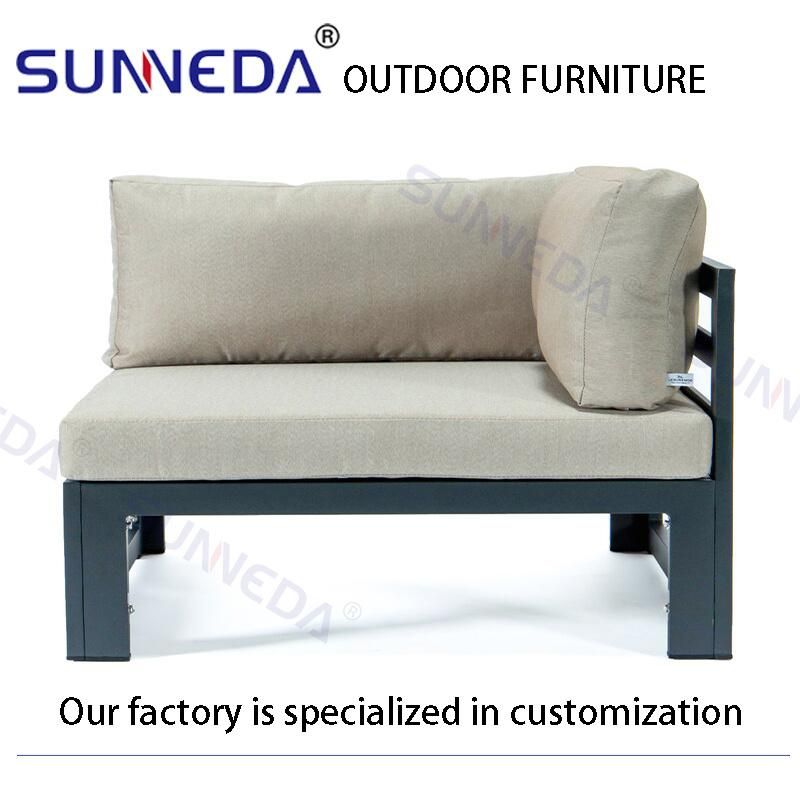 Deluxe Wholesale Garden Aluminum Frame Simplify Furniture Outdoor Chair Sofa