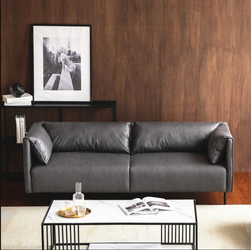 Simple Modern Nordic Light Luxury Disposable Technology Cloth Three-Seat Sofa Small Apartment Rental Room