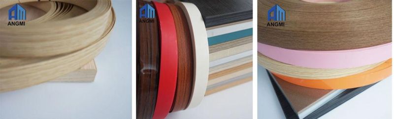 Solid Color, Glossy, Embossed PVC Edge Banding for Furniture Accessories, Kitchen Cabinet, Table, Teaching Equipment