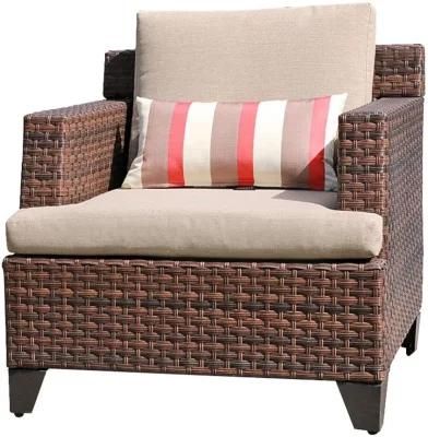 Manufacturer Outdoor Furniture PE Wicker Rattan Garden Sectional Sofa Set Cube Chair Dining Table