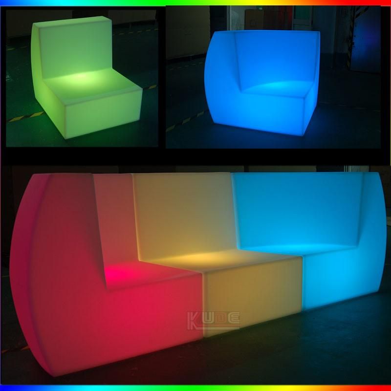 LED Illuminated Living Room Sofa Set Design Sofa