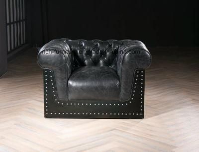 High Quality Vintage Leather Chesterfield Sofa