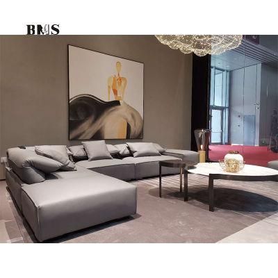 Wholesale Italian New Modern Living Room Furniture Leather Sofa Sectional
