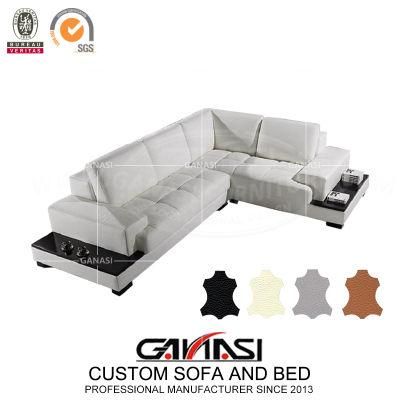 Best Selling Chinese Modern Living Room Furniture L-Shaped Leather Sofa