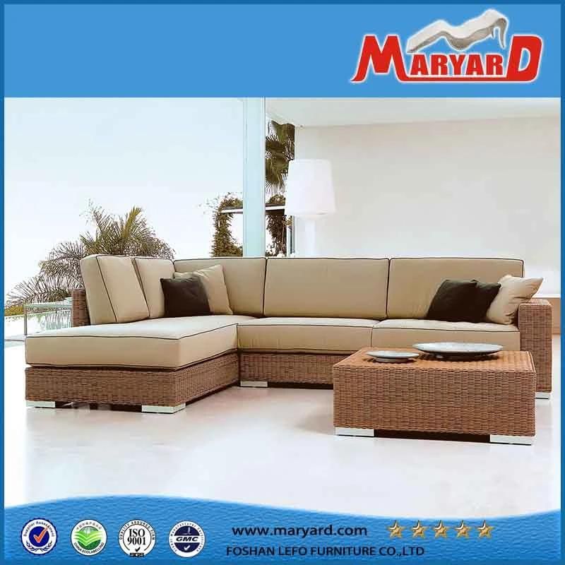 Ratan Wicker Sectional Sofa Patio Furniture