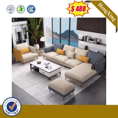 L Shape Hot Sell Nordic Leisure Living Room Home Hotel Leather Sofa