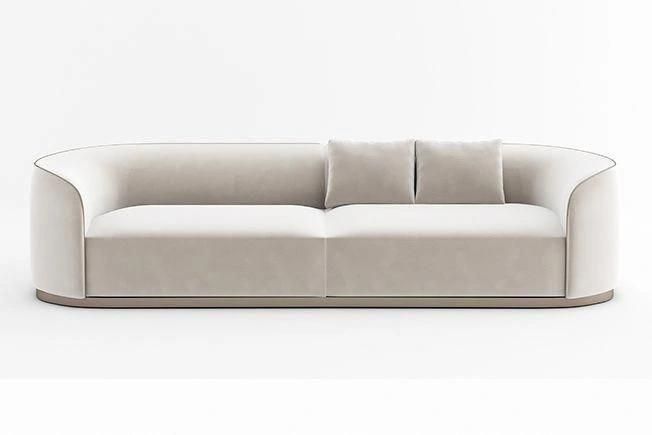 White High Quality Premium Luxury Sofa Home Living Room Furniture 2 Seater Sofa Set Italian Modern Leather Sofa Furniture