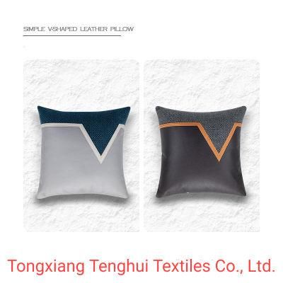 Customized Fabric V-Shaped Leather Copy Fabric Design for Pillow