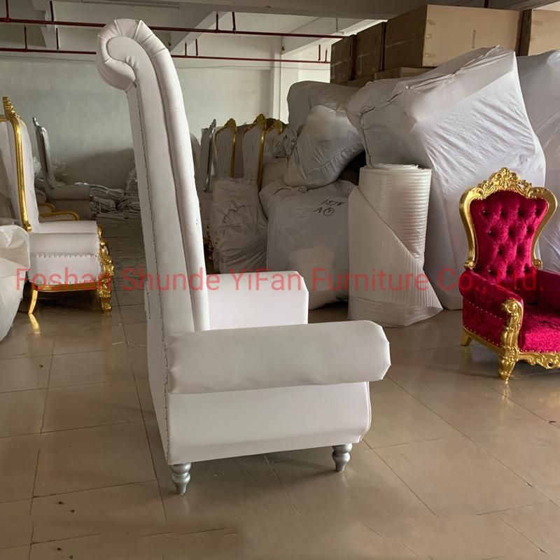 Hotel Lobby Furniture Solid Wood High Back Chair in Optional Furnitures Color