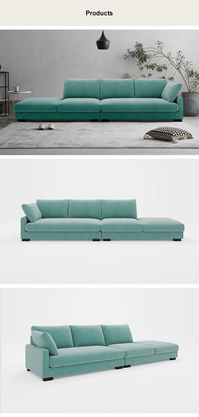 High Back Fabric Modular Sectional Setings Modern Furniture Recliner Sofa