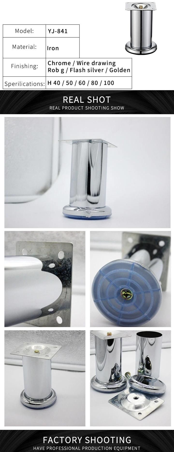 Round Type Furniture Fitting Furniture Metal Leg Metal Cabinet Legs