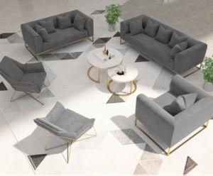 New Factory Modern Home Furniture Leisure and Office Fabric Sofa Set
