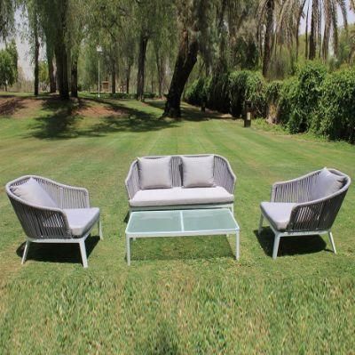Wholesale Home Hotel Rope Outdoor Garden Patio Chair Sectional Sofa Set Furniture